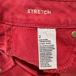 American Eagle SZ 2 Shorts Mid-Rise Stretch Zip-Fly Rear Frayed Hems Pink Wash Photo 5