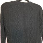 Kenar  LAMBSWOOL ANGORA BLACK SNAP BUTTON THICK KNIT CARDIGAN SWEATER SMALL Photo 8