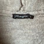 J. McLaughlin Duster Cardigan Sweater Womens Small Beige 100% Wool Snap Button Photo 13