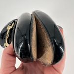 Pascucci Black Patent leather horse bit mules loafers Italy size 37.5 Slides Photo 9