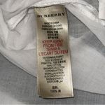 Burberry  Women’s Size L White Semi Sheer Cotton Voile Utility Button Down Shirt Photo 7