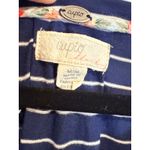 cupio  Striped Tunic Top 3/4 Sleeve‎ Casual Everyday Comfort Blue White M Photo 2