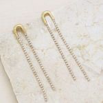 Ettika  Crystal Chain Drop Earrings, $60 Photo 3