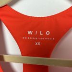 Wilo Sports Bra Anthropologie Womens XS Pink Bright Orange Padded Photo 2