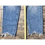 BDG  Urban Outfitters High-Rise Baggy Ripped Distressed Jeans Crop Raw Hem SZ 26 Photo 7