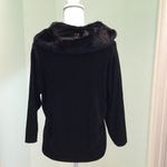 Kathy Ireland  Wool Blend Faux Fur Collar Cardigan Photo 3