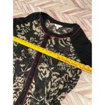 Charlie Hustle Charming Charlies Floral Sheer Button Up Long Sleeve Blouse Women's Size L Photo 3