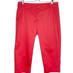 Dockers Coral Pink Cotton Blend Pedal Pusher Cropped Capri Pants Photo 0