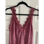 Burgundy Lace One Size Tank Italy Feminine Free Size Ethereal Red Photo 2