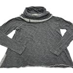 Free People Beach Sweater Womens Medium Grey Heathered Cocoon Cowl Pullover Photo 1