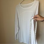 Old Navy  Active Womens XL White CloudMotion Go-dry Long Sleeve Tunic Side Slit Photo 3