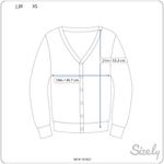 J. Jill Cardigan Sweater Womens XS Peach Knit 3/4 Sleeve Mother of Pearl Button Orange Photo 6