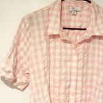 Lisa Marie Fernandez x Target Pink Gingham Dress Button Front Tie Waist Size XL Photo 2
