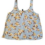 Daytrip  Floral Blue Flowy Tank Top Large Photo 2