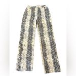 Le lis  Snakeskin Print Denim High Waist Straight Leg Pants Medium Photo 2