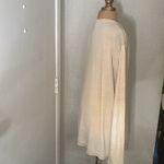 Lucky Brand  Oversize Beige Burnout Long Sleeve T-Shirt L Neutral Layering Winter Photo 4