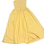 Vtg bright yellow maxi dress Size 10 Photo 1