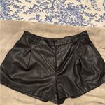 We The Free x Free Reign Faux Leather Short in Black Photo 3