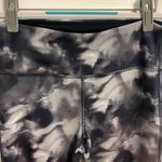 Marika Sport  Leggings Cropped Athletic Yoga Black Grey Tie Dye Large 12 14 Photo 1