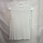 Joseph A Vintage  women's white sleeveless mock neck lightweight stretch top S Photo 4