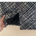Kasper  Black and White Plaid Pencil Skirt Photo 2