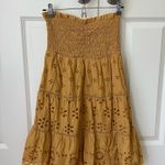 Yellow strapless dress Size M Photo 0