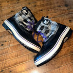 Sorel  Tivoli plaid plaid purple lace up 9.5 winter boots Photo 0