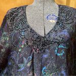 Chico's Chico’s Silk Kimono Top S/M Sheer Paisley Boho WhimsiGoth Festival Fairycore Photo 1