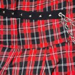 SheIn Plaid Red Skirt Photo 6