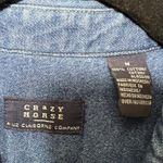CRAZY HORSE Vintage Denim Button Front Dress Medium 100% Cotton Y2K Style Photo 1
