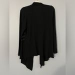 Carol Rose  black waterfall open front Cardigan Sweater size large Photo 1