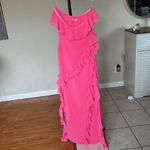 House Of CB 'Sarina' Fuchsia Ruffle Maxi Dress NWOT size XS Photo 5