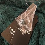 Torrid NWT Maxi Lace Off-shoulder Gown, emerald green size 16 Photo 4