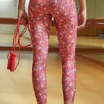 Anthropologie Floral Contrast Leggings, Size M Photo 2