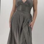 Alyn Paige NY Geometric Satin Halter Formal Y2k Dress Size 4 Photo 0