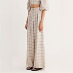 Revolve x Rumer The Label Quinn Pant Ivory Plaid Size XS Photo 1