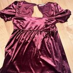 Francesca's Collections Burgundy Velvet Dress Red Size undefined Photo 0