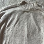 Loft Flecked Mock Neck Poncho Sweater Photo 3