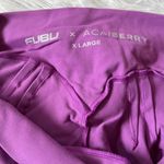 FUBU X ACAIBERRY FUBU SPORTS Purple Scrunch logo print LEGGING SIZE XLARGE Photo 7