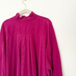 [Papinelle] Pink Amelie Long Sleeve Oversized Relaxed Fit Pajama Shirt Sz Large Photo 6