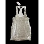 Retrofête Alondra Sequin Mini Dress Silver Ice Size Medium NWT Photo 6