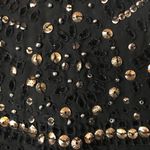 ZARA  black and gold sequins sleeveless shirt Photo 3