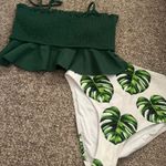 High Rise Swim Suit Green Size M Photo 0