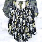 Free People Baja Babe Cold Shoulder Crop Tee Shirt Photo 0