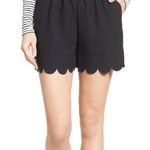 Madewell  black dress shorts with scalloped edge size small Photo 0