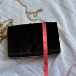 Cariedo Chic Black Velvet Clutch with Gold Tassel Chain Photo 11