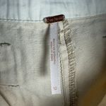 Free People  Sunday Skies Wide Leg Sailor Pants Back Buckle Ecru Size 12 Photo 2