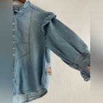 We The Free Louise Button-Front Denim Top Size S NWT $128 Photo 5