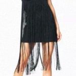 Ramy Brook Rikki Black Fringe Flapper Dress Photo 0