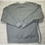 Nike Thermafit Grey Crew Neck Sweatshirt Small Side Zipper Logo Embroidered Mens Photo 8